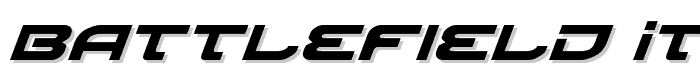 Battlefield Italic font